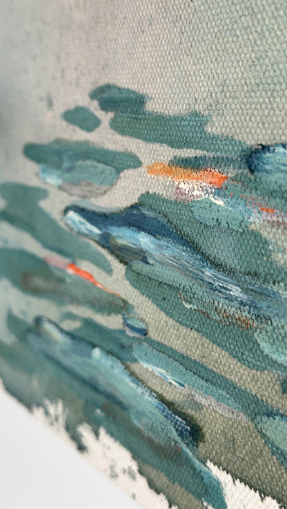 Mar de Colores – Monet’s Sunrise in Neon Orange
