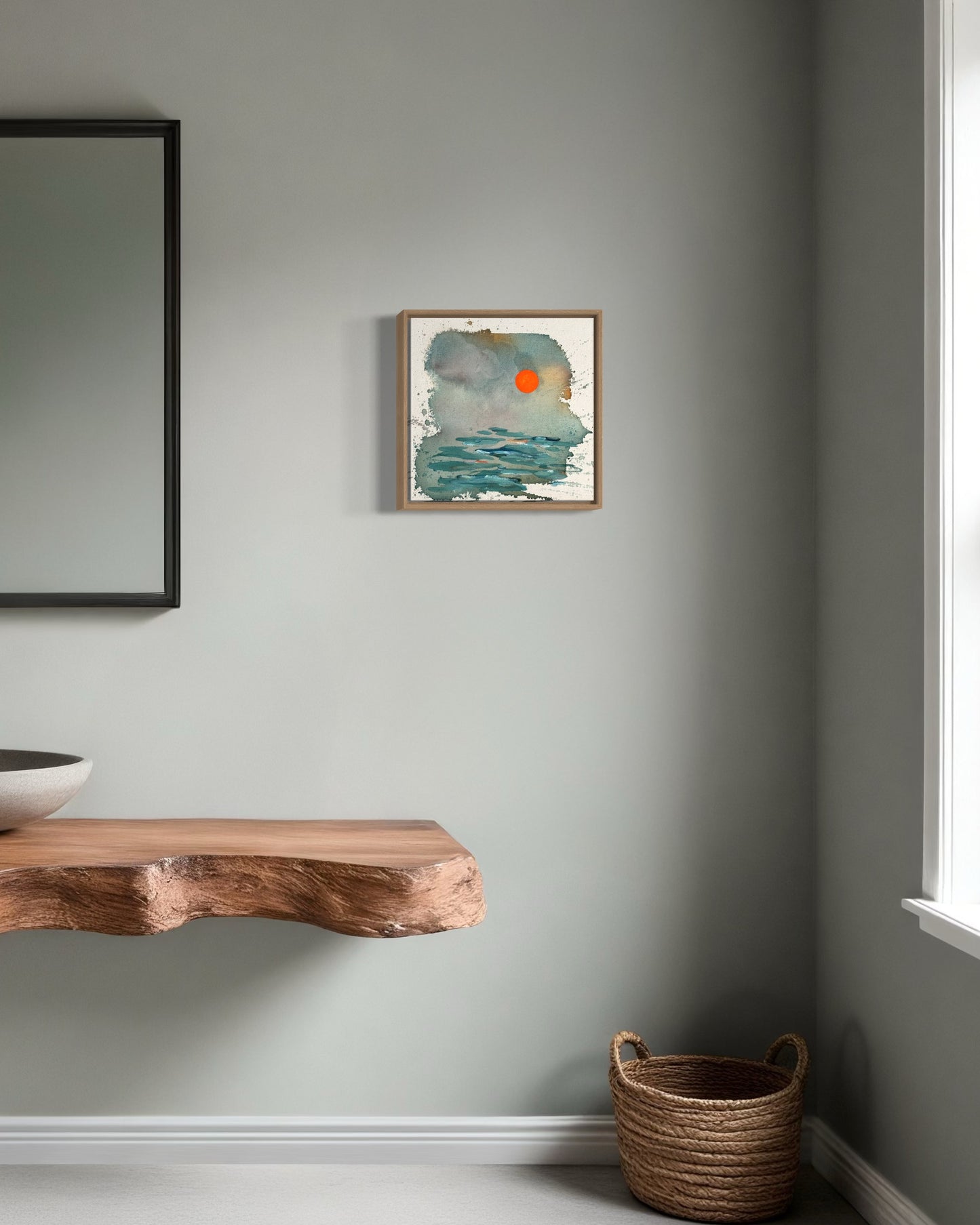 Mar de Colores – Monet’s Sunrise in Neon Orange