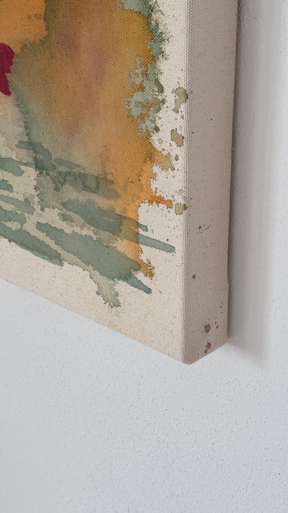 Mar de Colores – Monet’s Sunrise in Blush Red
