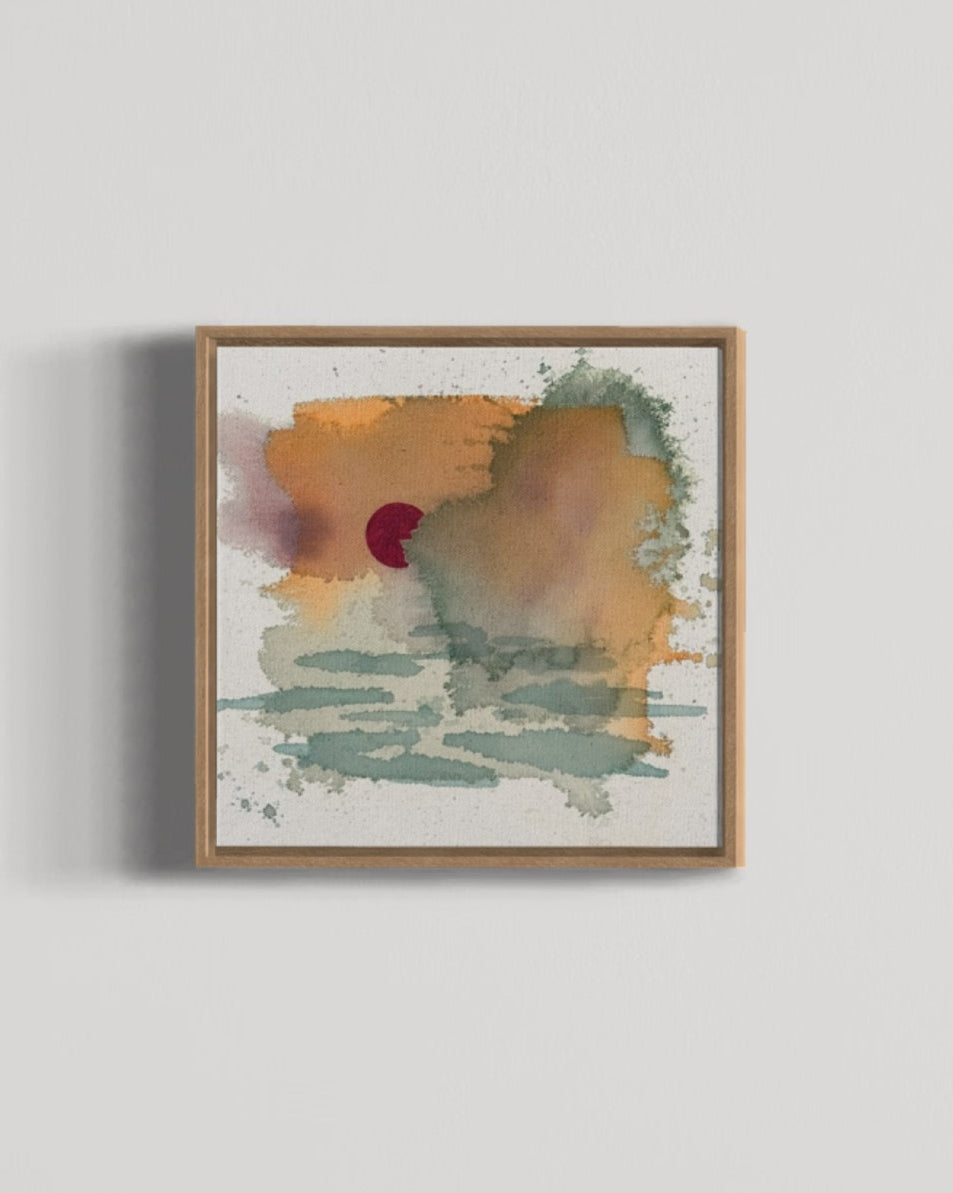 Mar de Colores – Monet’s Sunrise in Blush Red