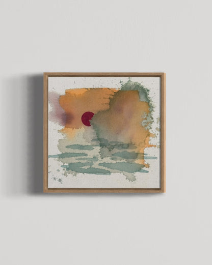 Mar de Colores – Monet’s Sunrise in Blush Red